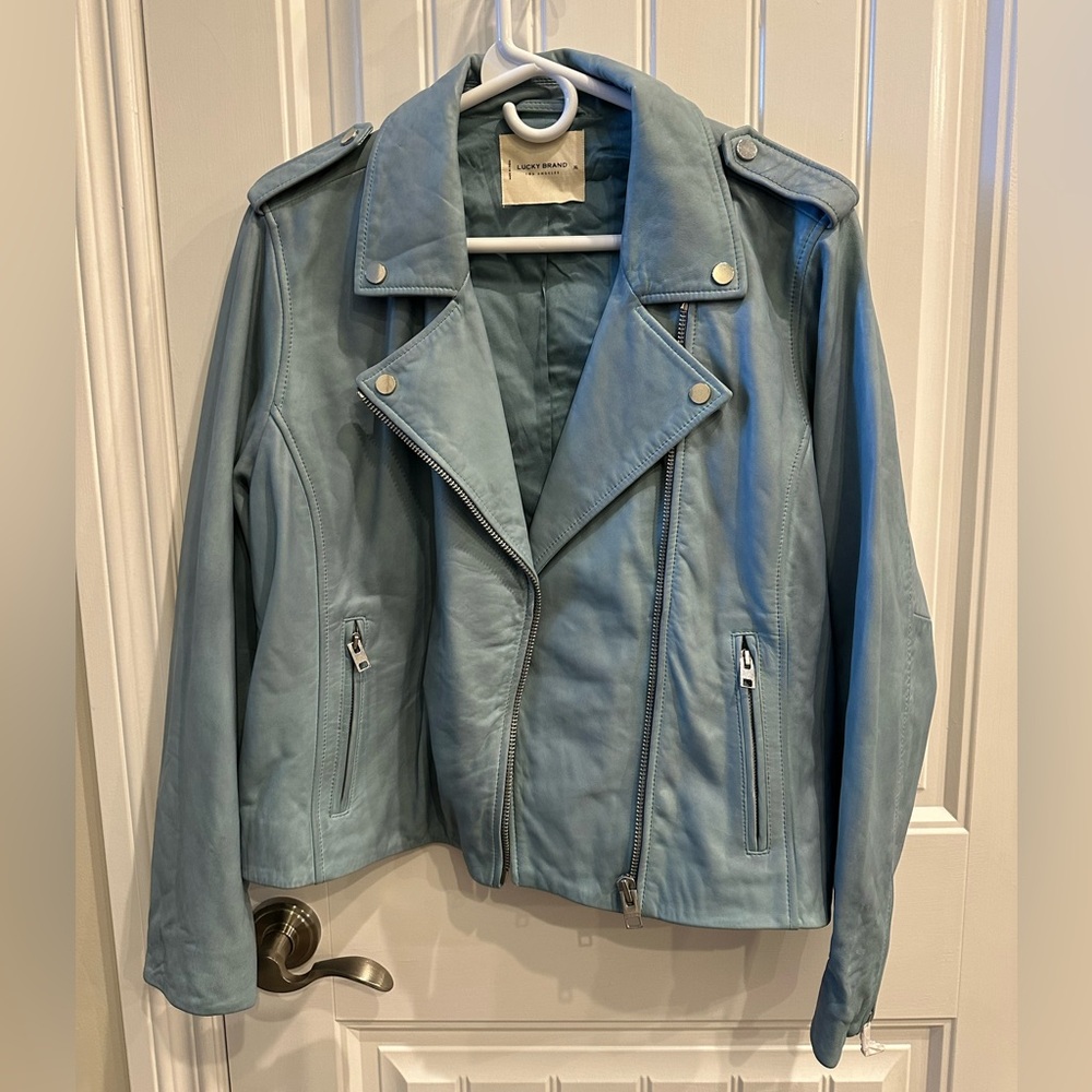 Lucky Women’s Leather Moto Jacket Size XL